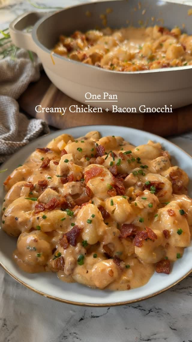 Creamy Chicken and Bacon Gnocchi – One-Pan 35-Minute Recipe