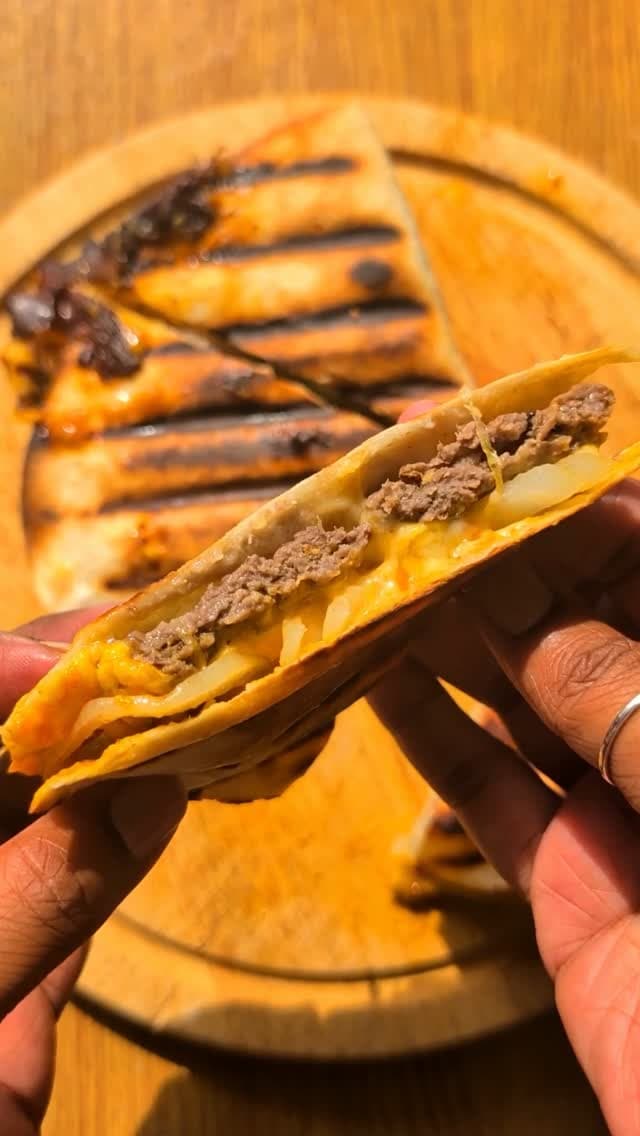 Cheeseburger Tortilla Fold
