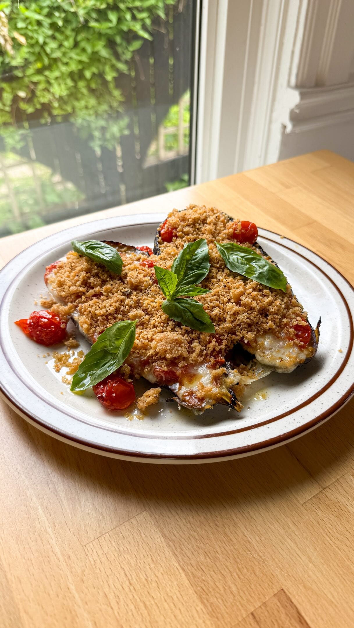 Lazy Girl Eggplant Parmesan