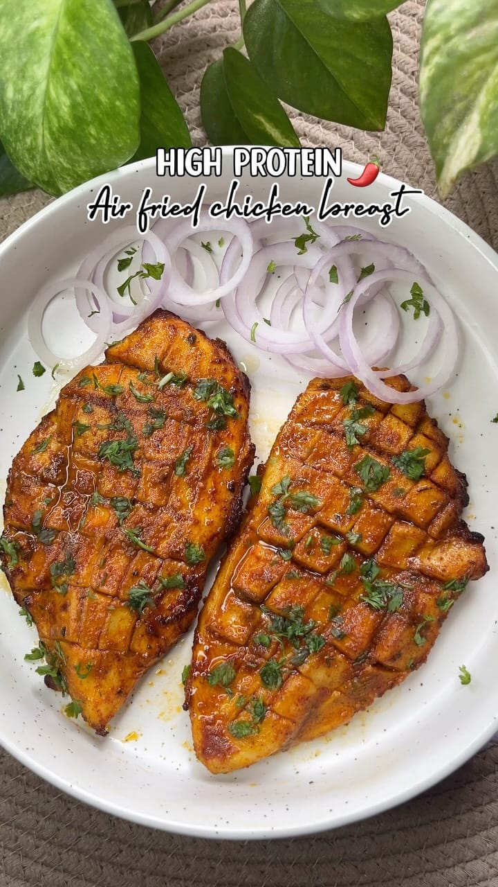 High-Protein Air-Fried Chicken Breast