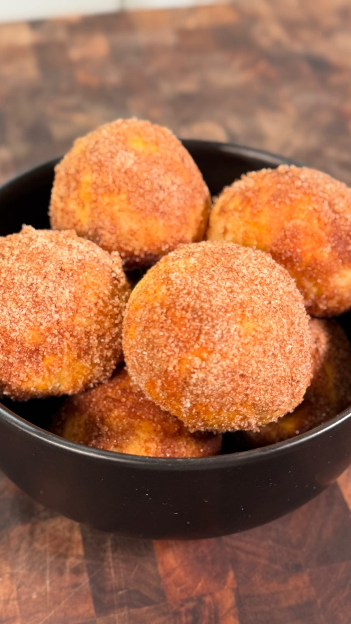 High Protein Cinnamon Sugar Air Fried Donut Holes – 19-Minute Recipe