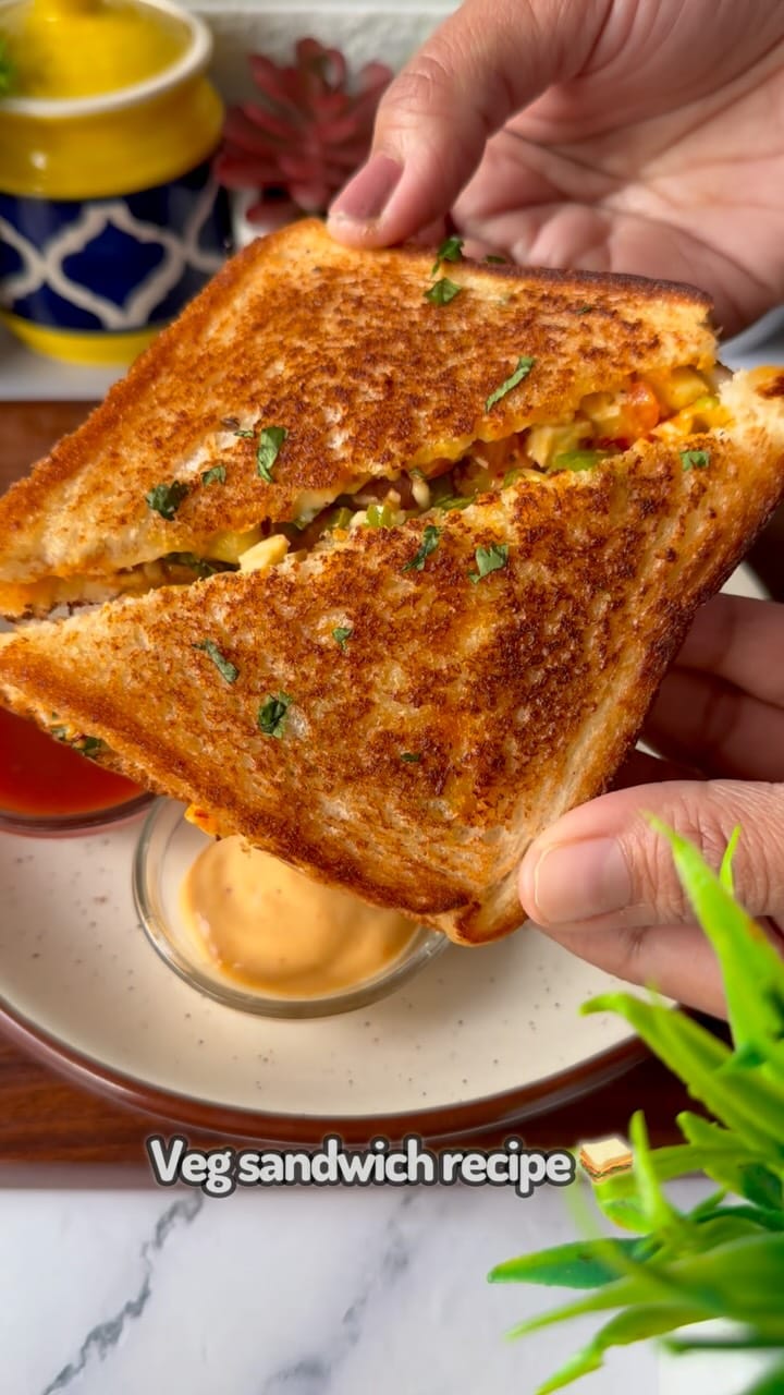 Tastiest & Easiest Veg Sandwich