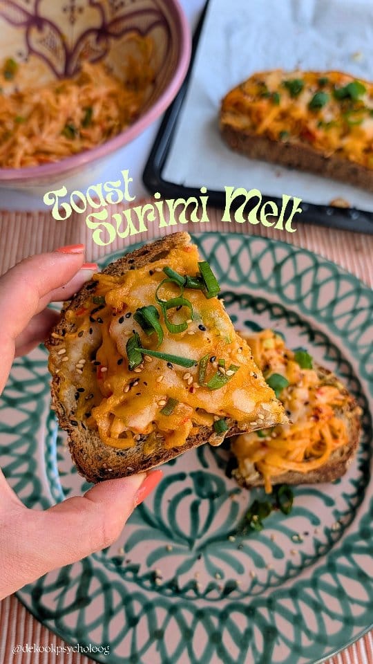Spicy Surimi Melt Toast