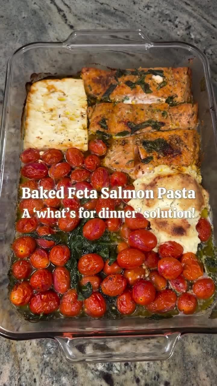 Baked Feta Salmon Pasta – 30-Minute Recipe