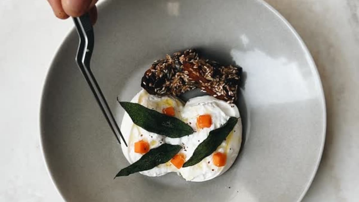 Burrata and Delica Pumpkin Salad