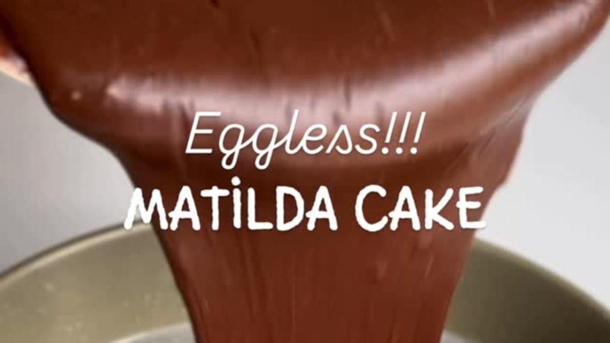 Decadent Eggless Matilda Chocolate Cake