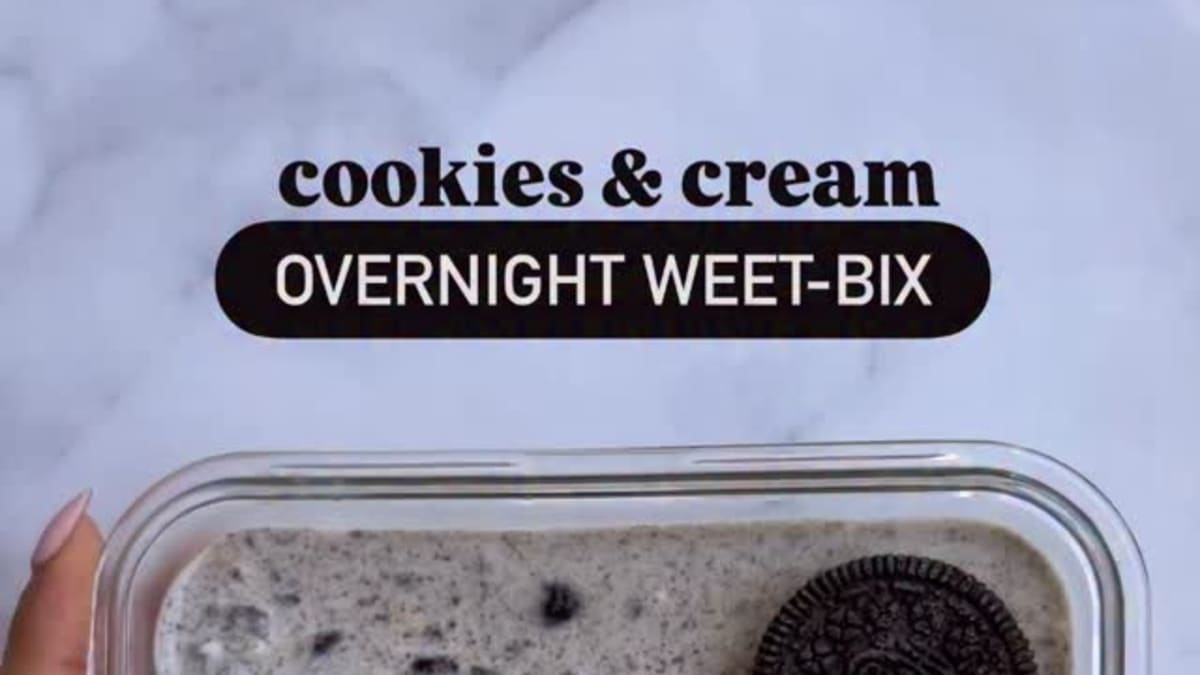 Cookies and Cream Overnight Weetbix