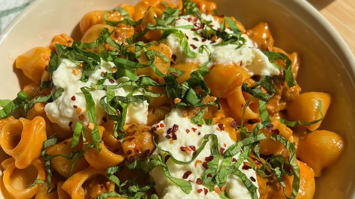 Creamy Pumpkin Vodka Pasta