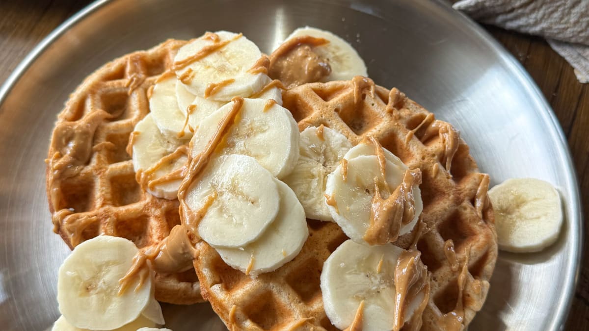 Easy Yogurt Oat Waffles (High Protein, Freezer-Friendly)