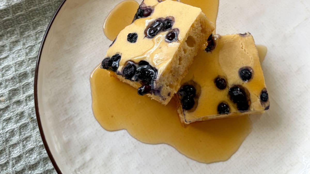 Easy Sheet Pan Protein Pancakes (with Greek yogurt)
