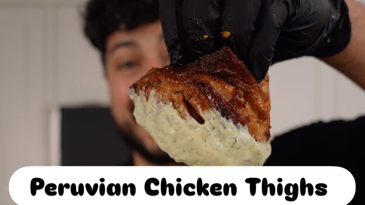 Peruvian‑Style Chicken Thighs with Aji Verde