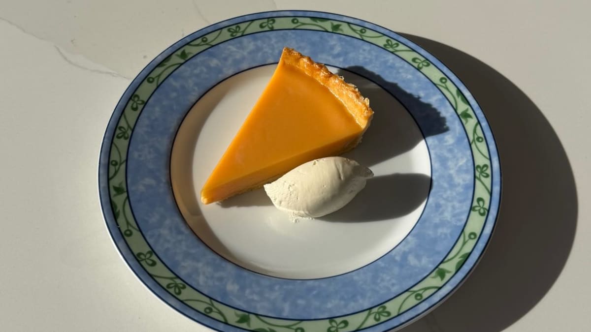 Lemon Tart with Cardamom‑Infused Crust and Elderflower Whipped Cream