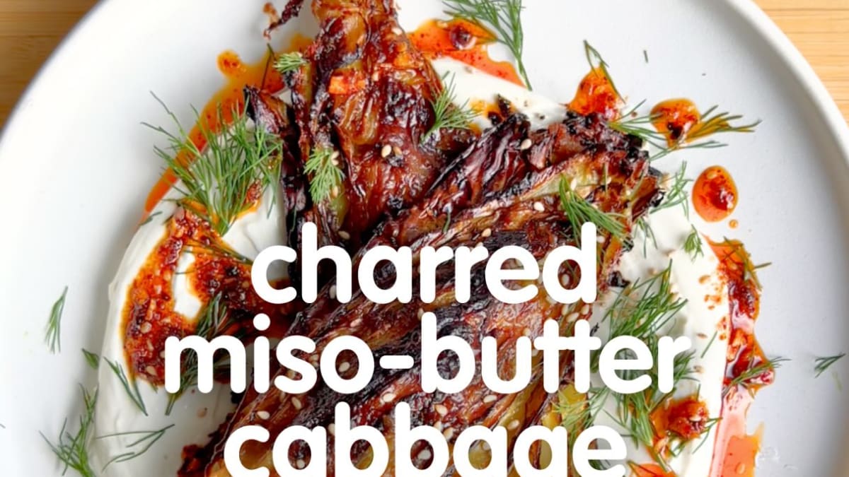 Charred Miso-Butter Cabbage