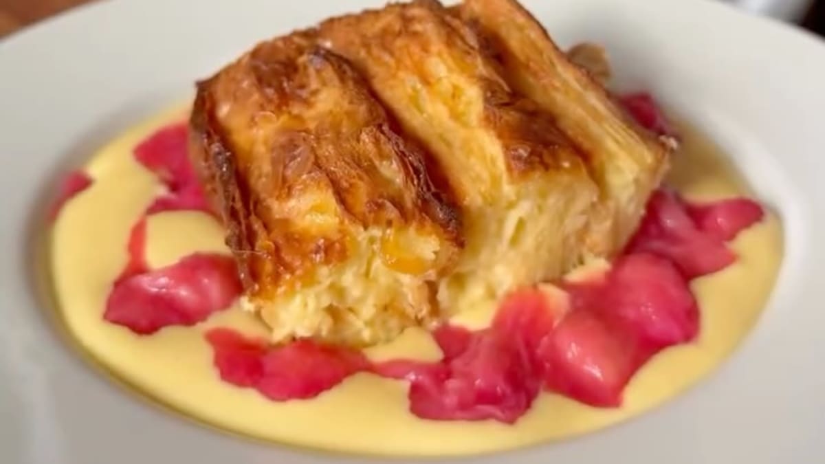 Ginger and Croissant Pudding