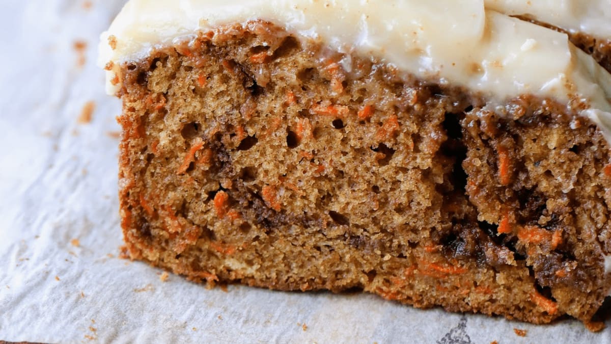 Cinnamon Roll Carrot Cake Bread