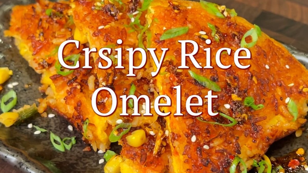 Crispy Rice Omelet