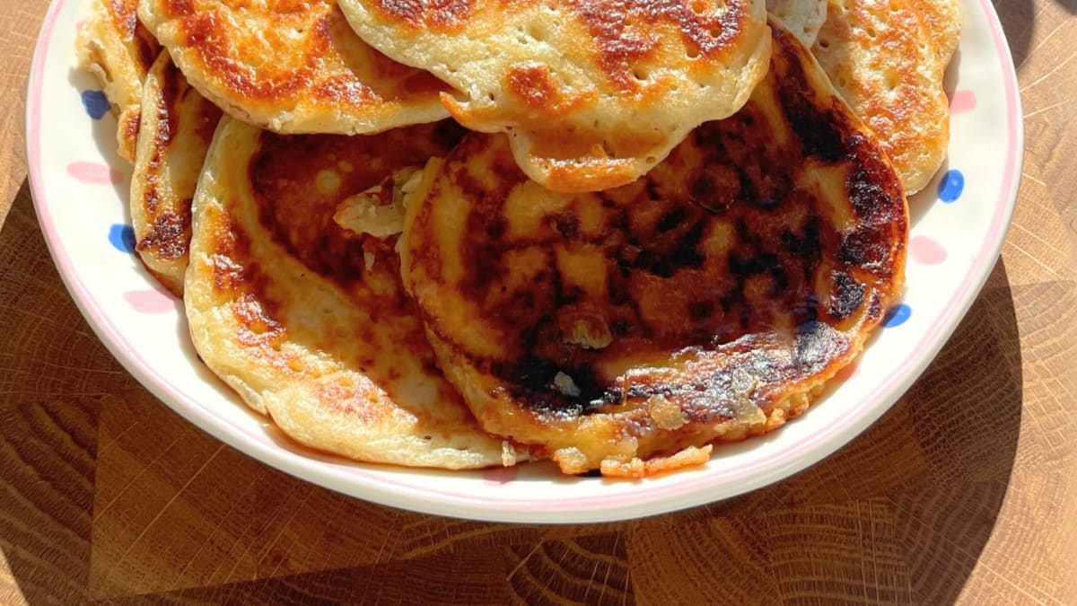 Turkish Fluffy Pancakes (Kaşık Dökmesi)