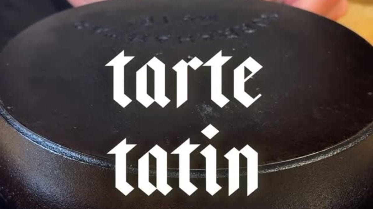 Apple Tarte Tatin with Cinnamon Basil