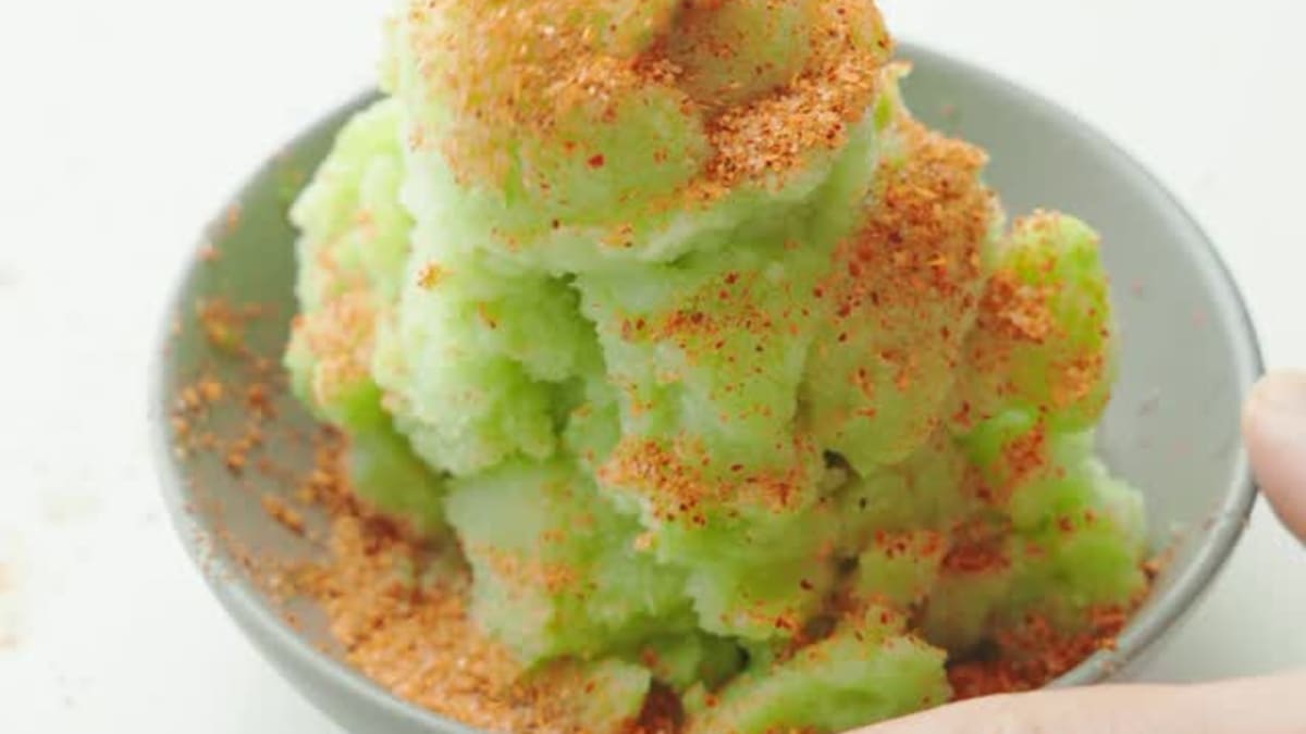 Grape Sorbet with Lime and Tajín