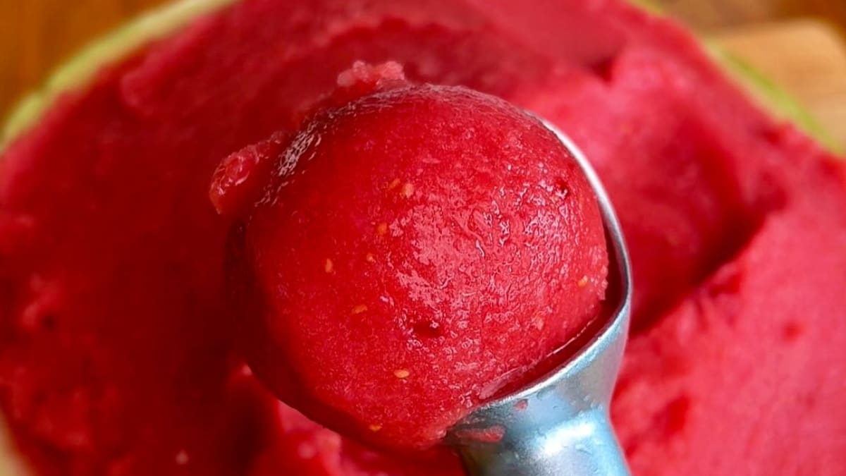 2 Ingredient Watermelon Sorbet