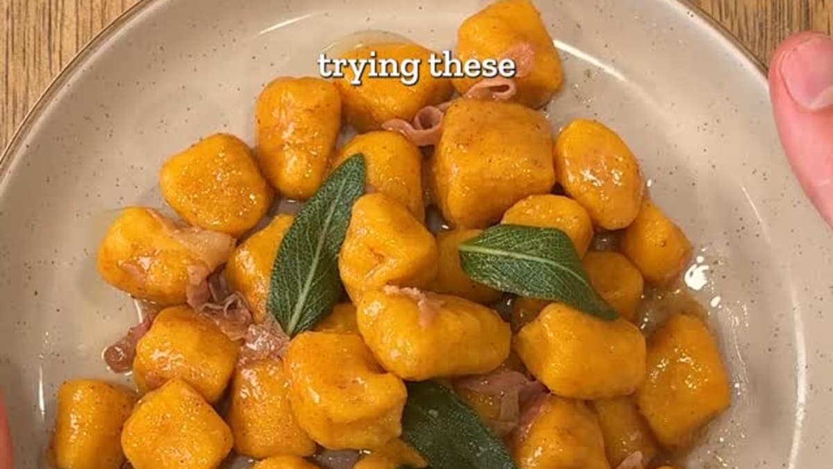 Butternut Squash Gnocchi with Sage and Prosciutto