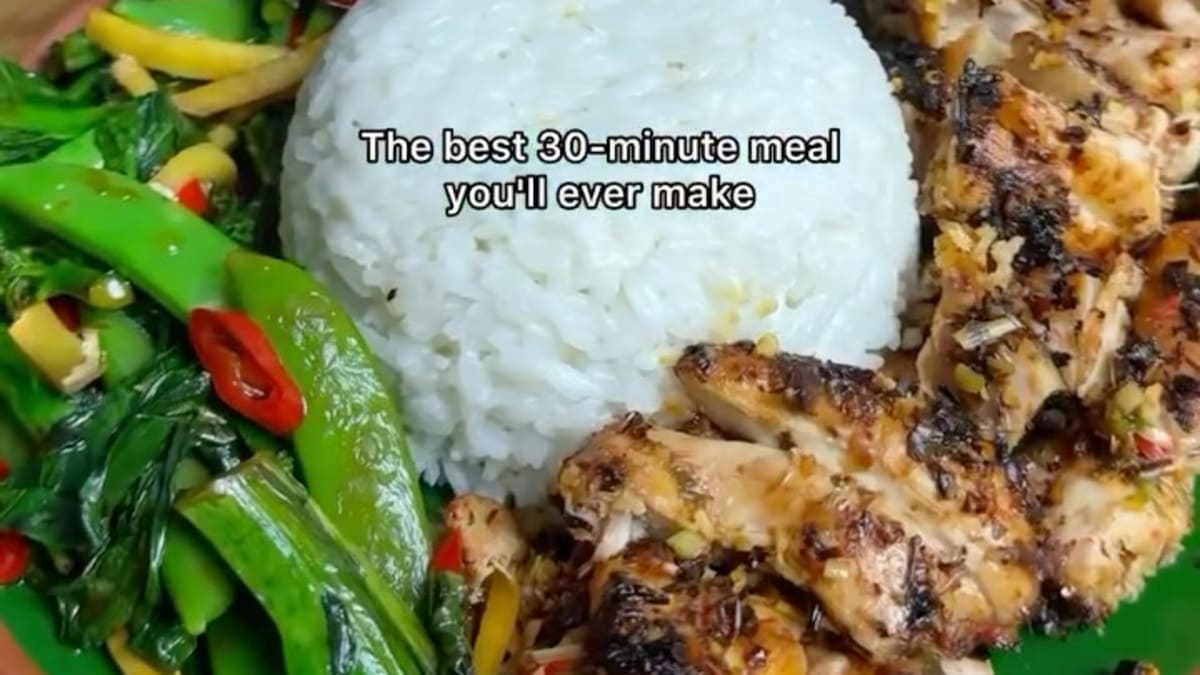 Lemongrass Chicken and Coconut Rice