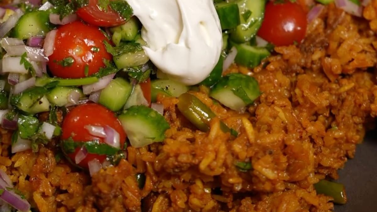 One-Pot Spicy Ground Beef Rice
