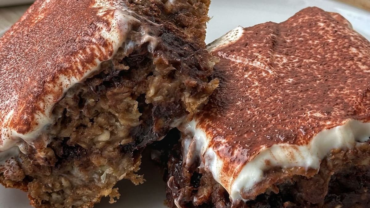Baked Oats Tiramisu