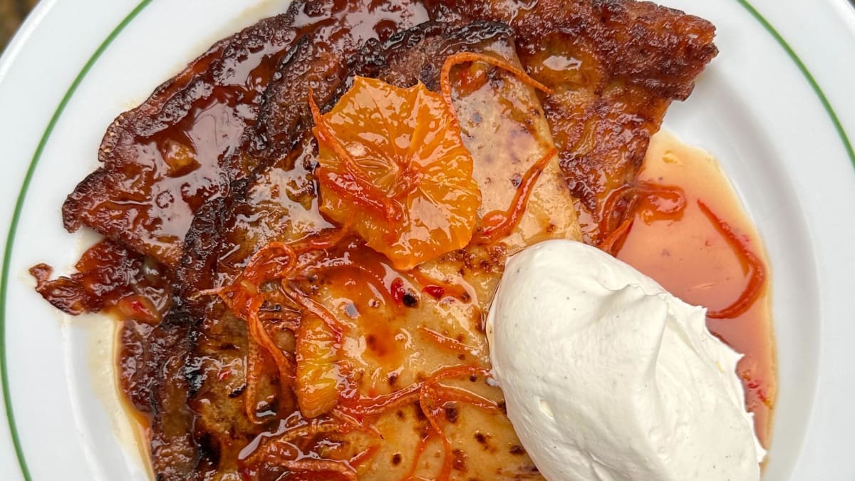 Blood Orange Crêpe Suzette