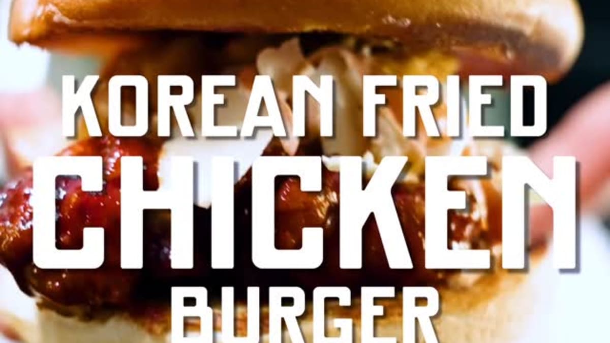 Korean Fried Chicken Burger