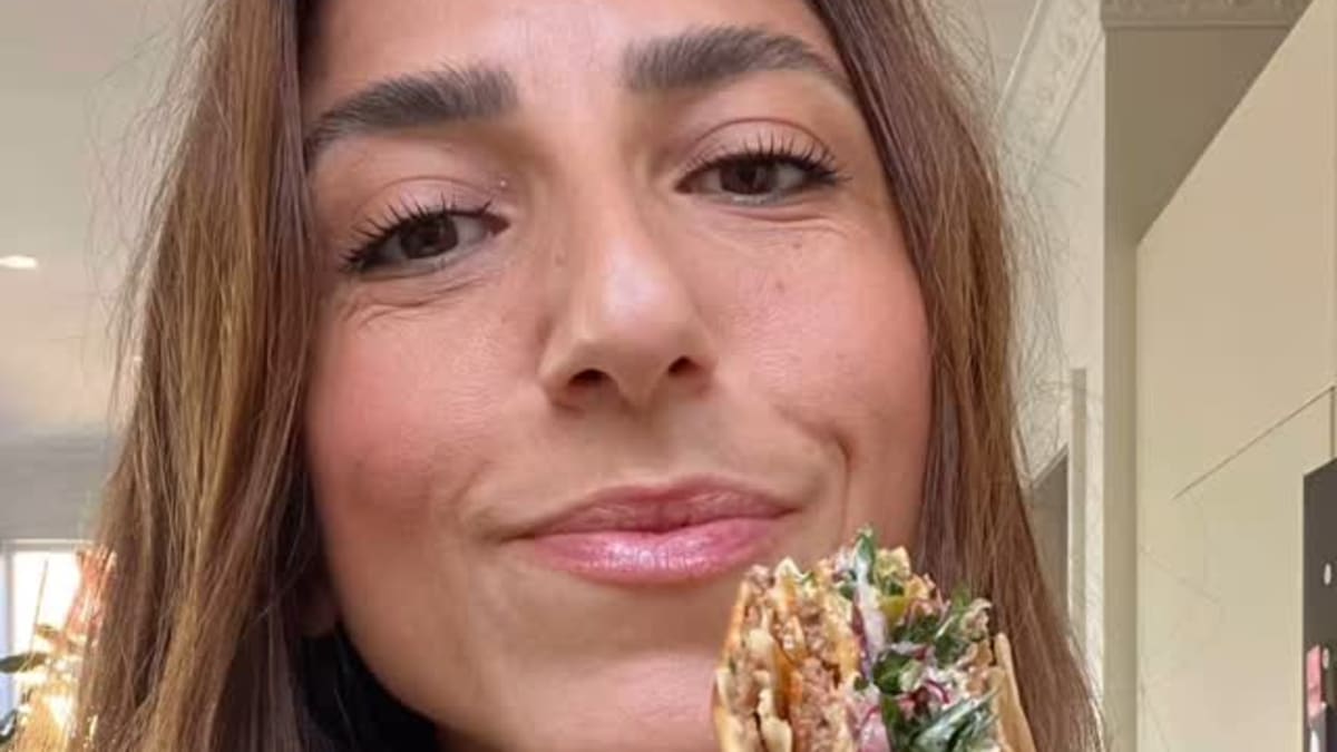 Lafeh with Kafta, Tzatziki, and Herby Salad