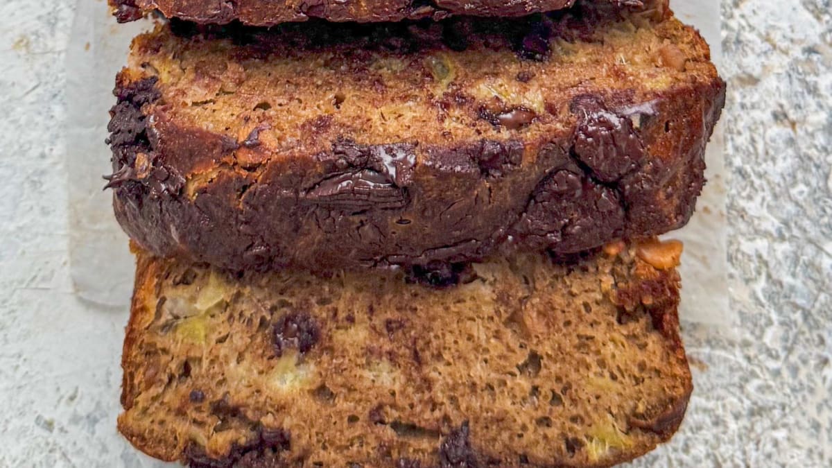 Flourless Banana Bread Loaf Cake