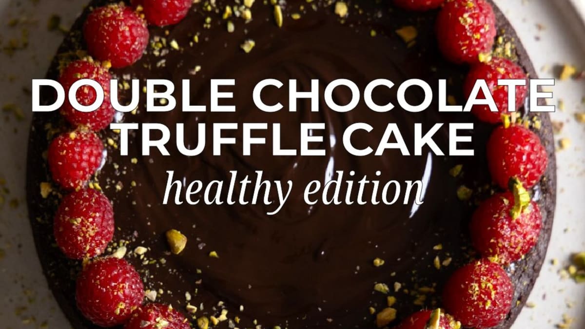 Healthy Chocolate Truffle Cake