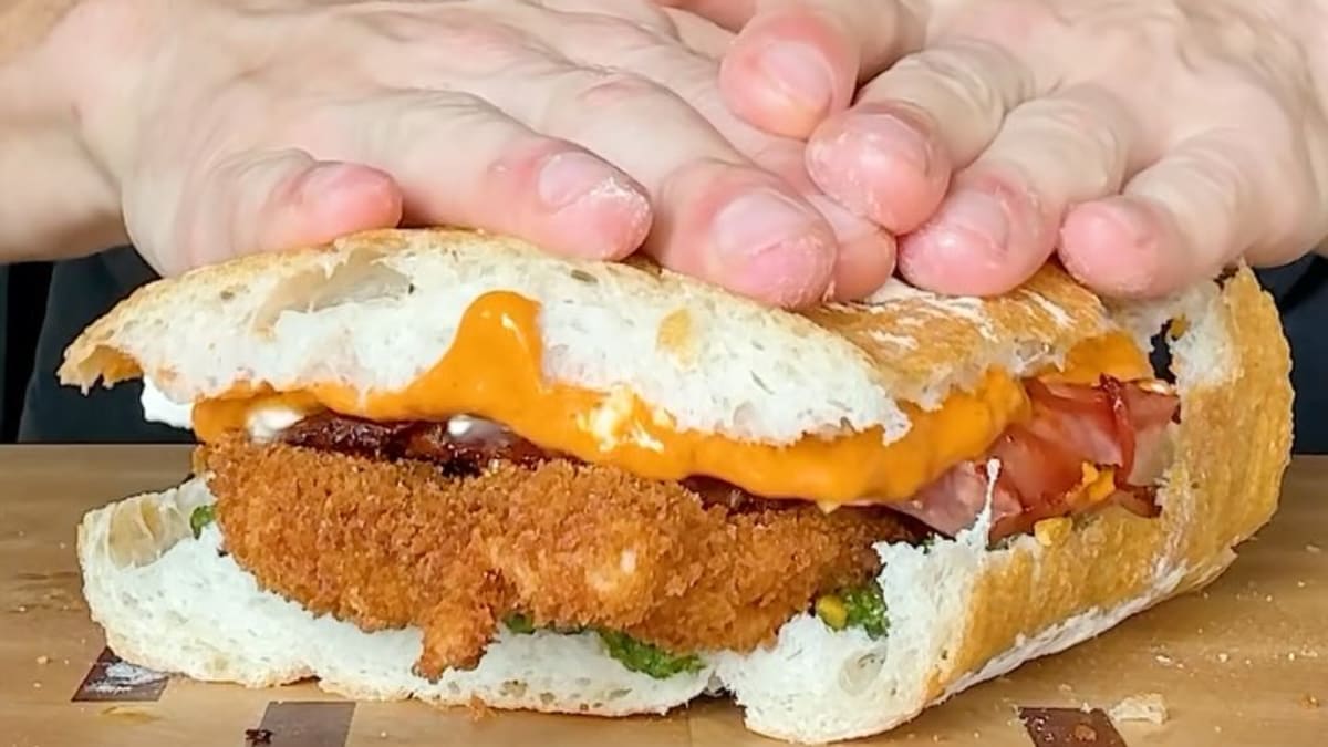 Spicy Vodka Chicken Parm Burrata Sandwich