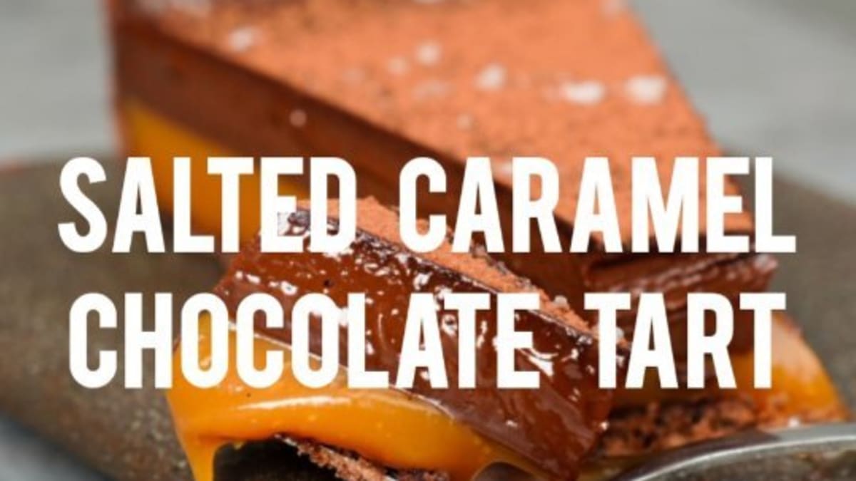 Salted Caramel and Chocolate Tart