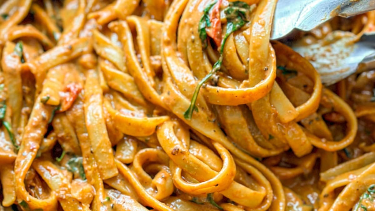 Creamy Sun‑Dried Tomato Pasta