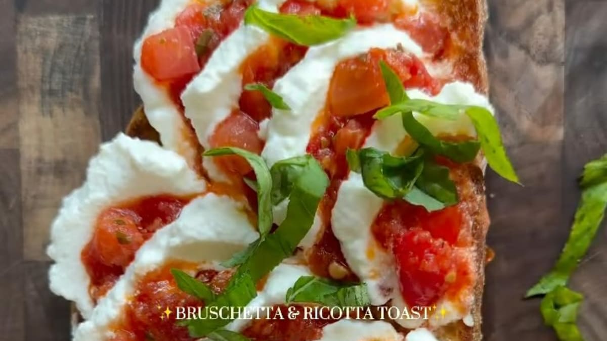 Bruschetta and Ricotta Toast