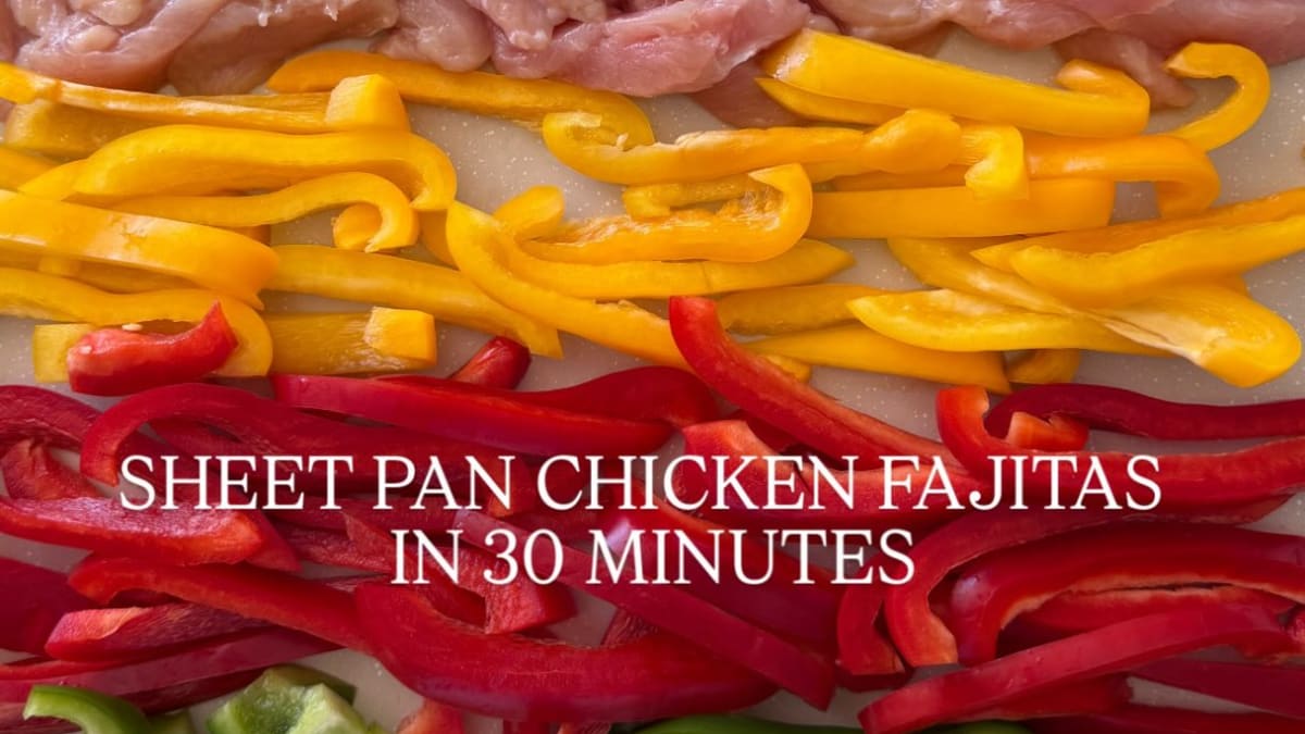 Sheet Pan Chicken Fajitas