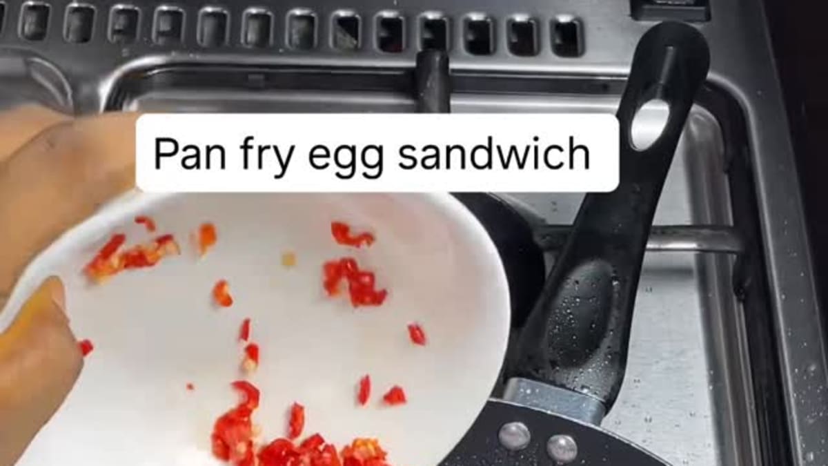 Egg‑Wrapped Bread Sandwich