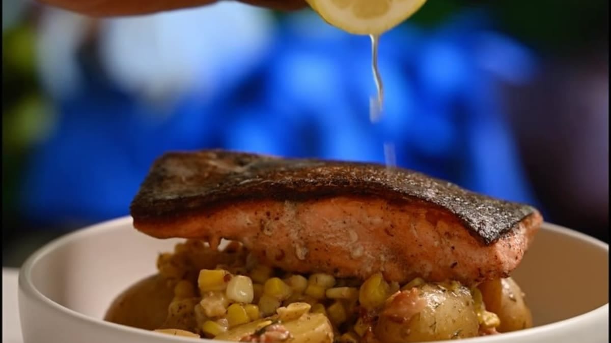Creamy Milk-Braised Rainbow Trout with Potatoes