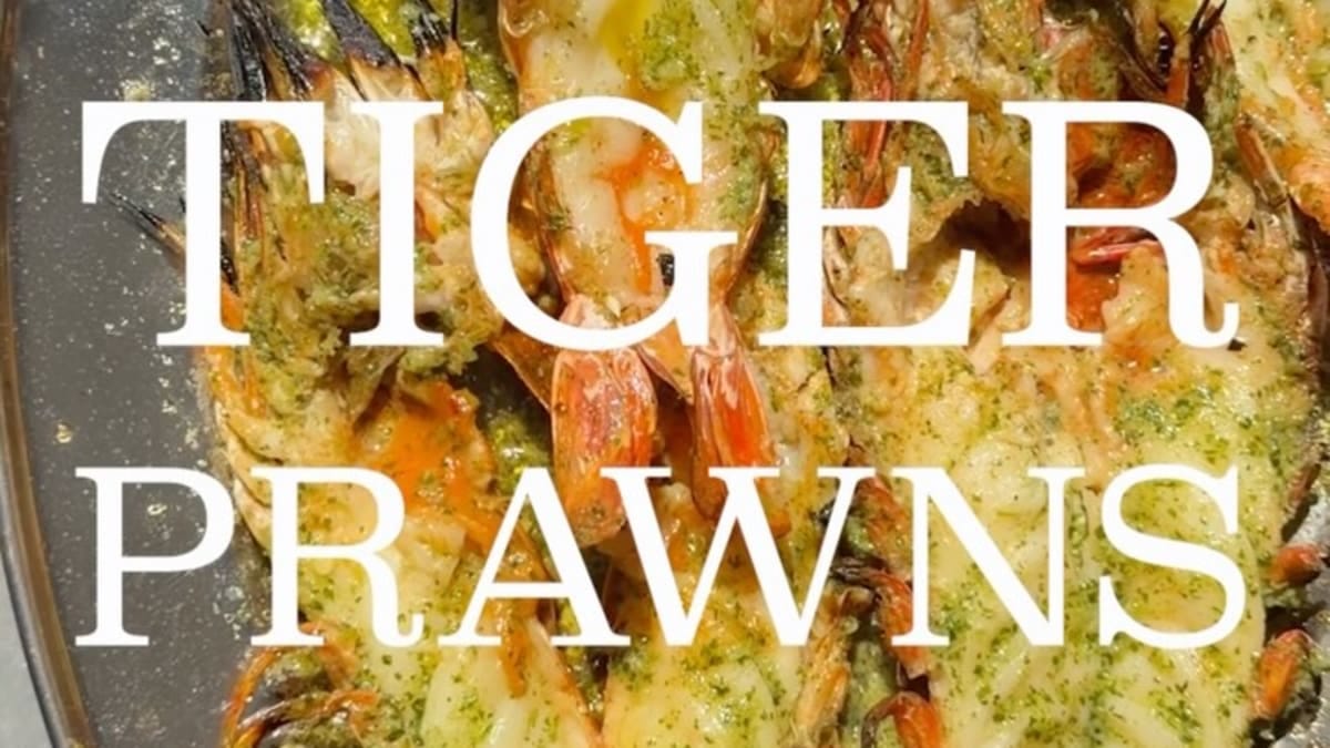 Tiger Prawns with Coriander Lime Chilli Butter – 25-Minute Recipe