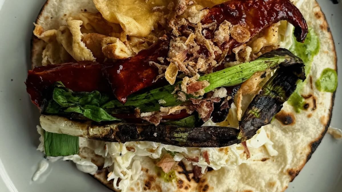 Asian Inspired Breakfast Taco