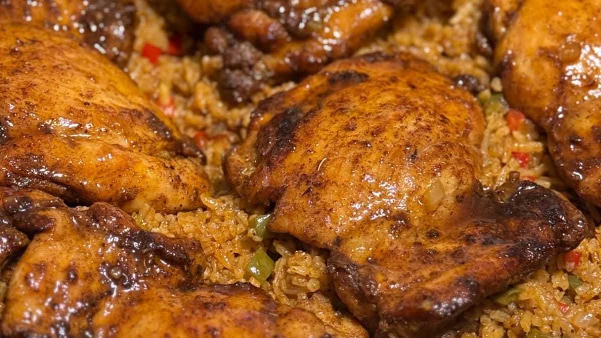 One-Pot Cajun Honey Butter Chicken and Rice
