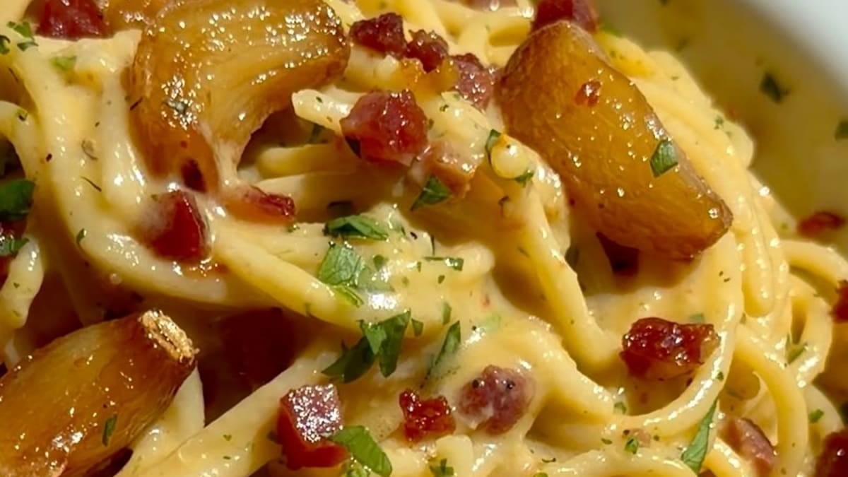 Garlic Confit Carbonara