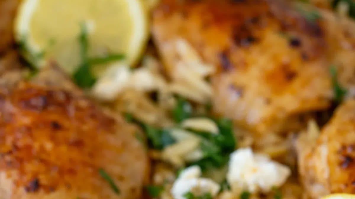 One-Pan Greek Chicken and Risoni Recipe